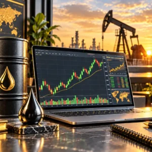 Crude oil trading masterclass with candlestick charts and oil market analysis